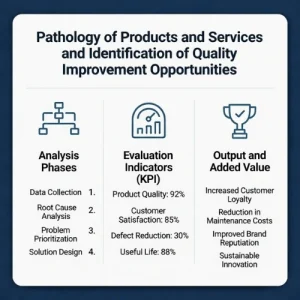 Infographic on product and service performance analysis in market research
